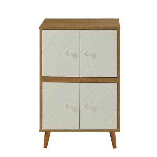 Anita - Cabinet - Natural & White Unique Piece Furniture