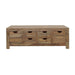 Esther - 6-Drawer Storage Coffee Table - Natural Sheesham Unique Piece Furniture