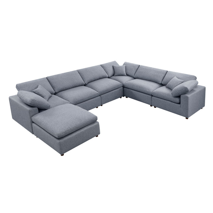 Modern Modular Sectional Sofa Set, Self-Customization Design Sofa, Grey
