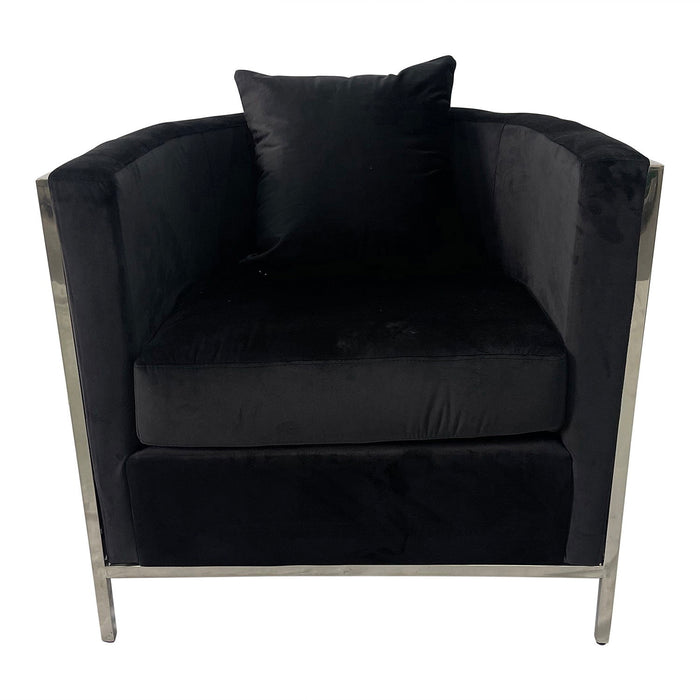 Black And Silver Sofa Chair