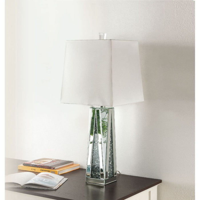 Noralie - Table Lamp - Mirrored & Faux Diamonds - 35"