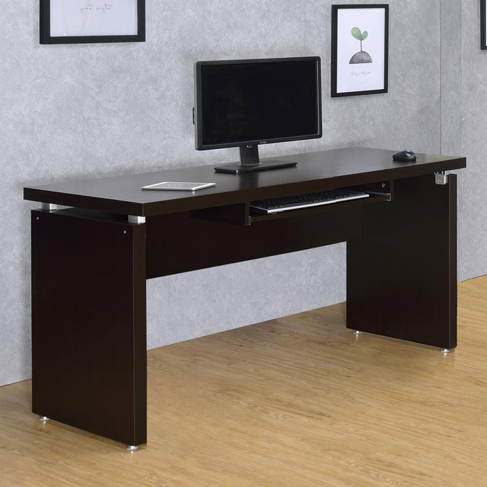 Skylar - Computer Desk With Keyboard Drawer - Cappuccino Unique Piece Furniture