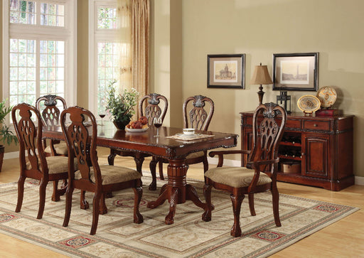 George Town - Dining Table With Double Pedestals - Cherry Unique Piece Furniture