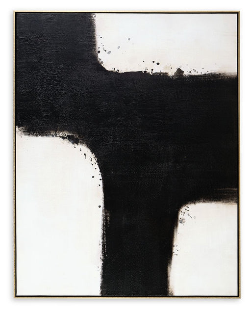 Reighlea - Black / White - Wall Art Unique Piece Furniture