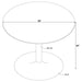Kella - 5 Piece Round Marble Top Dining Set - Blue And Gold Unique Piece Furniture