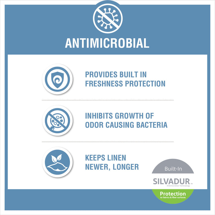 100% Cotton Bath Sheet Antimicrobial (Set of 2) - Natural