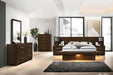 Jessica - Platform Bed with Rail Seating Unique Piece Furniture