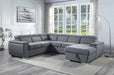 Hanley - Sectional Sofa - Gray Fabric Unique Piece Furniture