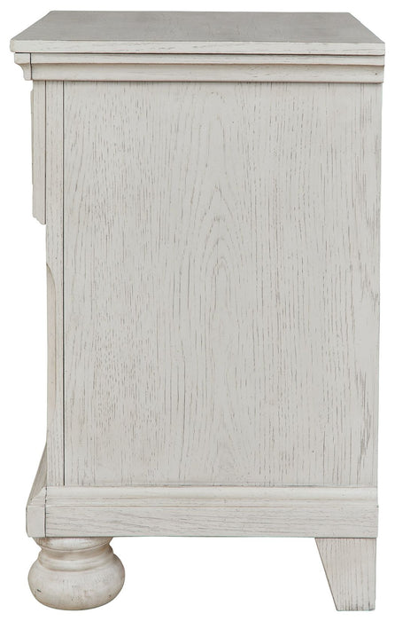 Robbinsdale - Antique White - One Drawer Night Stand Unique Piece Furniture