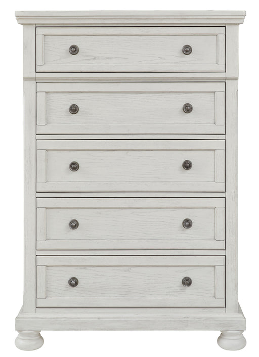 Robbinsdale - Antique White - Five Drawer Chest Unique Piece Furniture