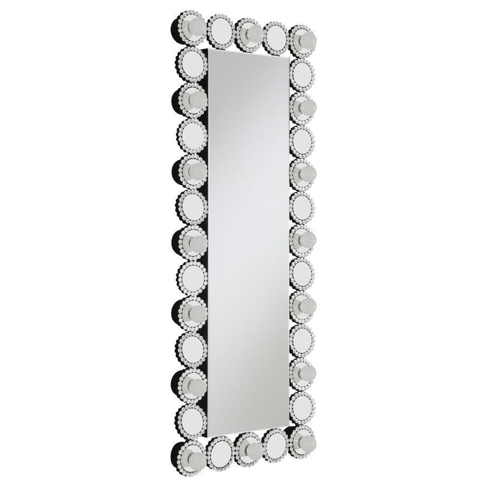 Aghes - Rectangular Wall Mirror With Led Lighting Mirror Unique Piece Furniture