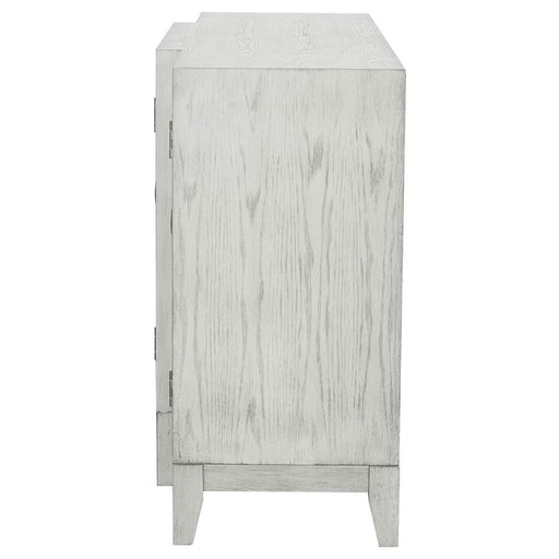 Mckellen - 4-Door Accent Cabinet - Antique White Unique Piece Furniture