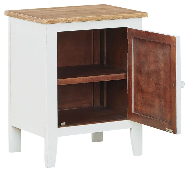 Gylesburg - White / Brown - Accent Cabinet Unique Piece Furniture