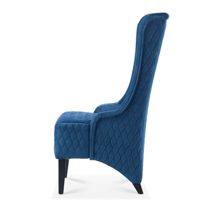 23.03" Wide Wing Back Chair, Side Chair For Living Room - Blue