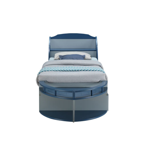 Neptune II - Twin Bed - Gray & Navy Unique Piece Furniture
