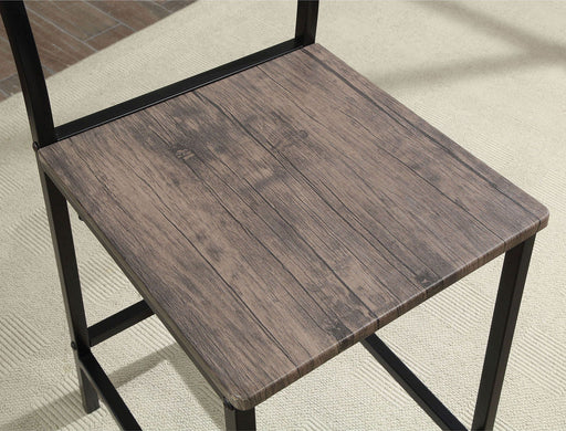 Westport - 5 Piece Counter Height Table Set - Antique Brown / Black Unique Piece Furniture