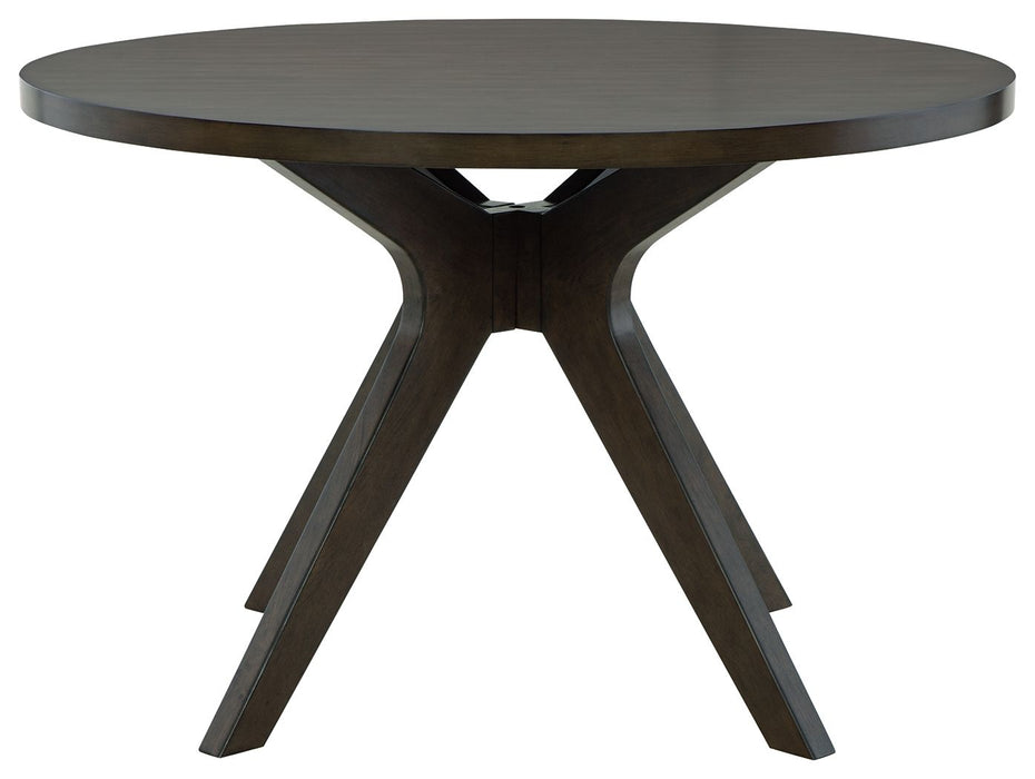 Wittland - Dark Brown - Round Dining Room Table Unique Piece Furniture