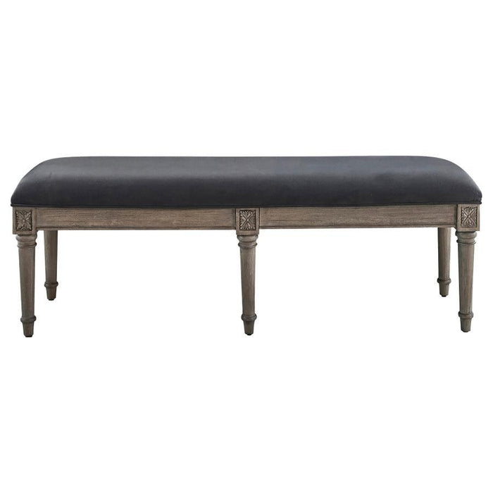 Alderwood - Upholstered Bench - French Gray Unique Piece Furniture