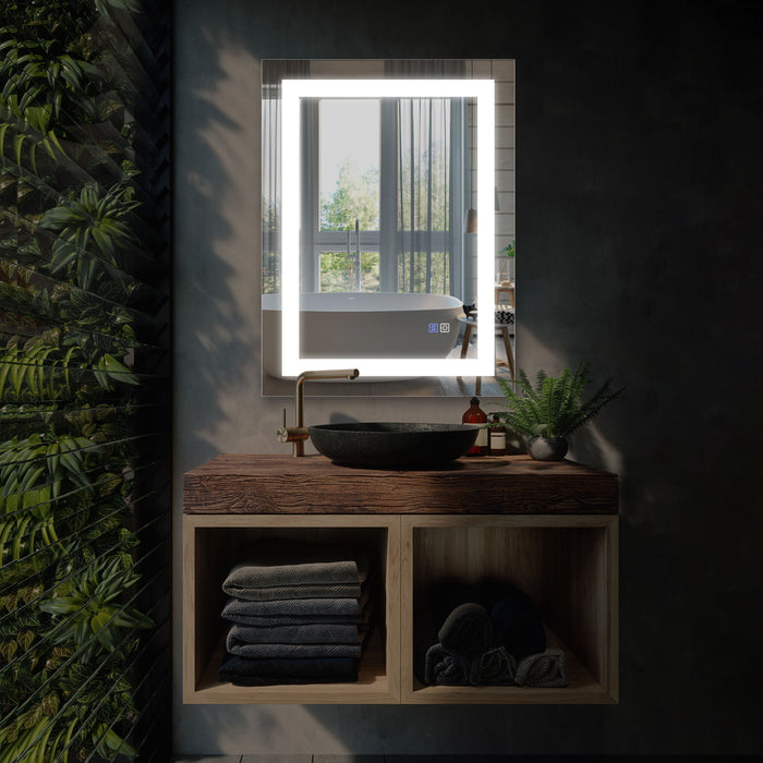 LED Bathroom Vanity Mirror With Light, 28 X 36", Anti Fog, Dimmable, Color Temper 5000K, Backlit / Front Lit, Both Vertical And Horizontal Wall Mounted Vanity Mirror