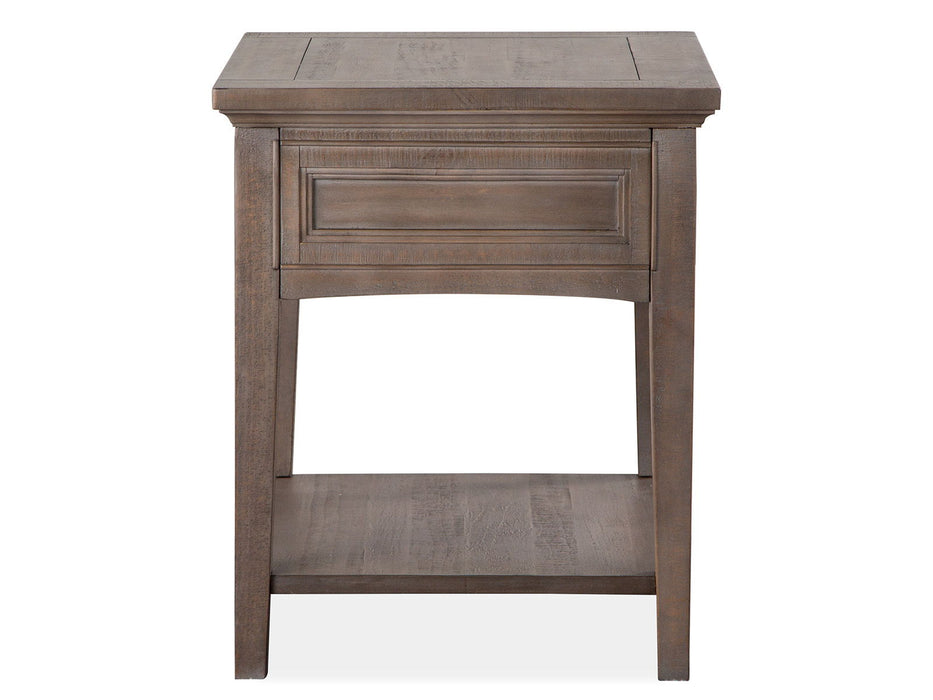 Paxton Place - Rectangular End Table - Dovetail Grey Unique Piece Furniture