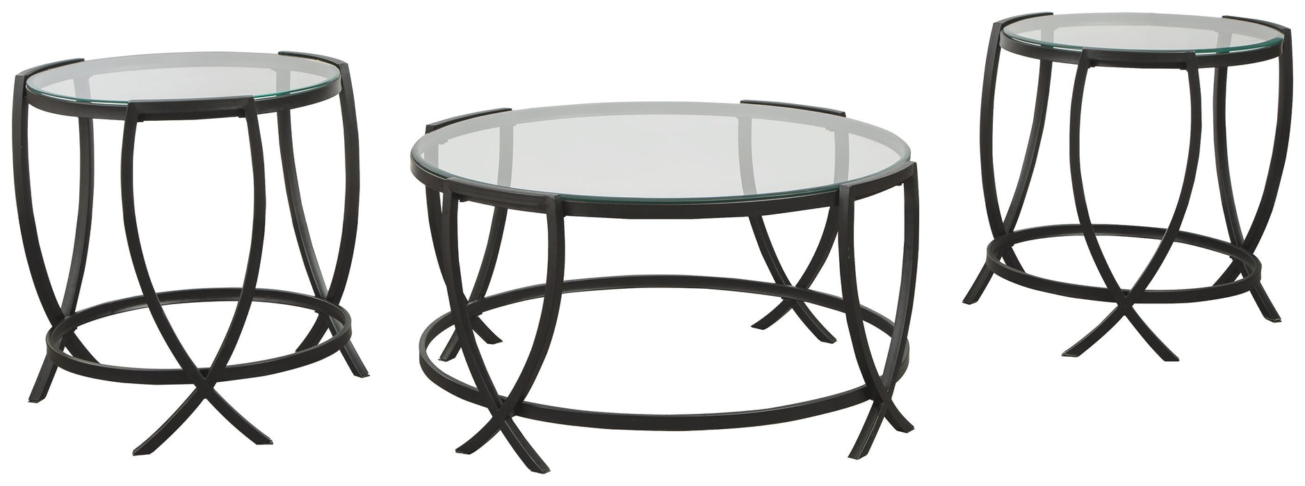 Tarrin - Black - Occasional Table Set (Set of 3) Unique Piece Furniture Furniture Store in Dallas and Acworth, GA serving Marietta, Alpharetta, Kennesaw, Milton