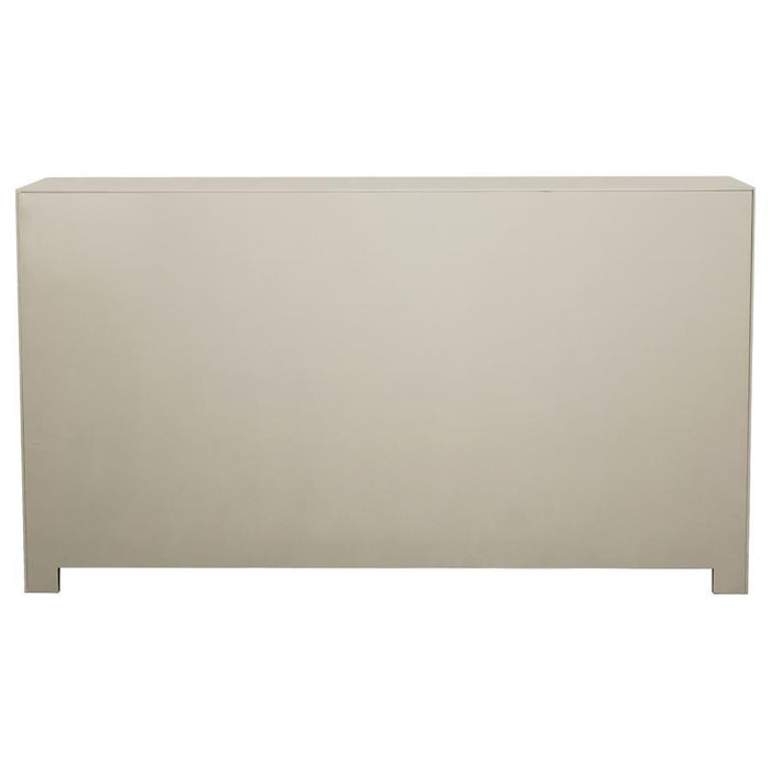 Toula - 4-Door Accent Cabinet - Smoke And Champagne Unique Piece Furniture