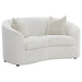 Rainn - Upholstered Tight Back Loveseat - Latte Unique Piece Furniture
