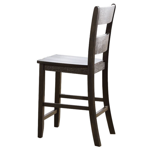 Haddie - Counter Height Chair (Set of 2) - Distressed Walnut Unique Piece Furniture