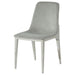 Irene - Upholstered Side Chairs (Set of 4) - Light Gray And Chrome Unique Piece Furniture