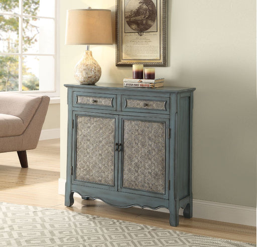 Winchell - Accent Table - Antique Blue - 35" Unique Piece Furniture