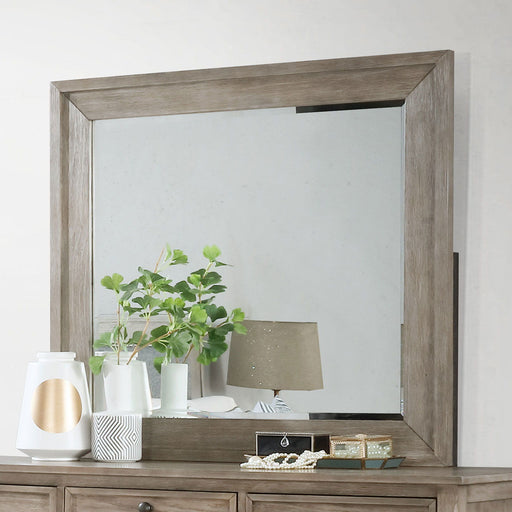 Anneke - Mirror - Wire - Brushed Warm Gray Unique Piece Furniture