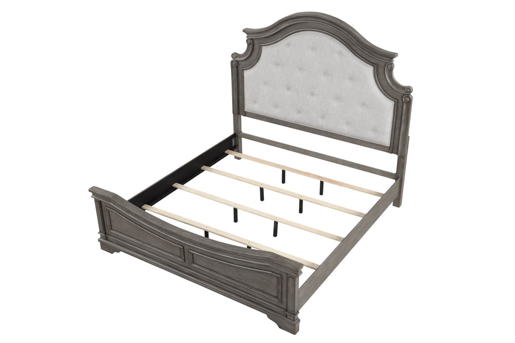 Grace King Bed In Gray