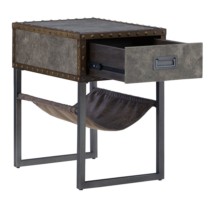 Derrylin - Brown - Chair Side End Table Unique Piece Furniture