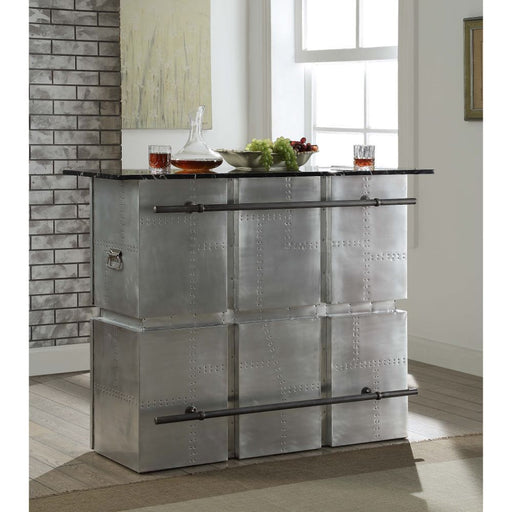 Brancaster - Bar Table - Marble & Aluminum Unique Piece Furniture
