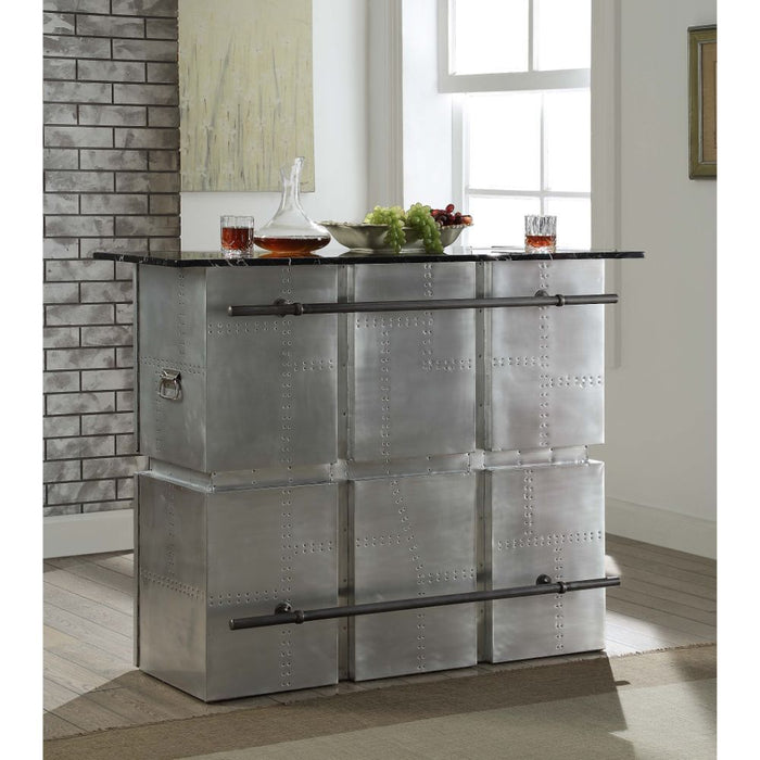 Brancaster - Bar Table - Marble & Aluminum