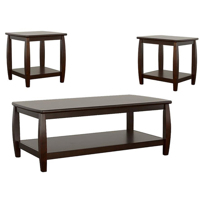 Dixon - 3 Piece Coffee Table Set - Espresso Unique Piece Furniture