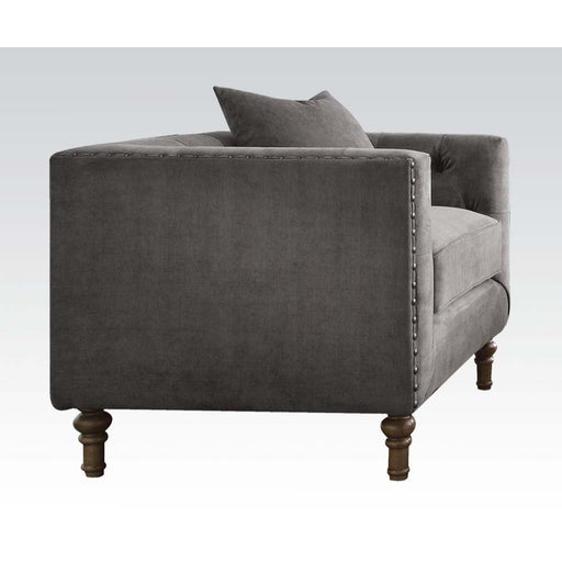 Sidonia - Chair - Gray Velvet Unique Piece Furniture