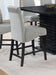 Stanton - Upholstered Counter Height Chairs (Set of 2) - Gray And Black Unique Piece Furniture