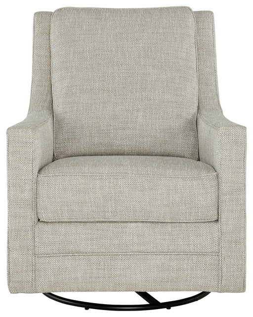 Kambria - Fog - Swivel Glider Accent Chair Unique Piece Furniture