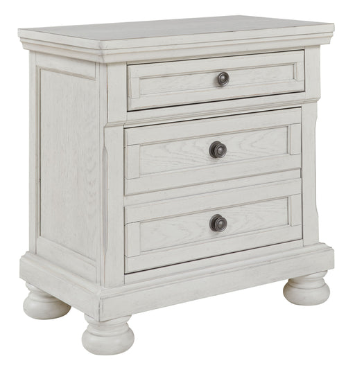 Robbinsdale - Antique White - Two Drawer Night Stand Unique Piece Furniture
