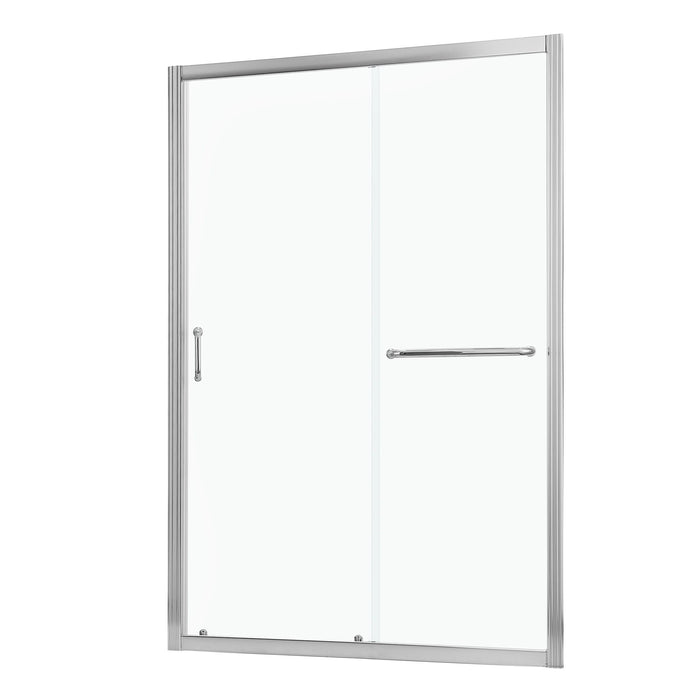 Shower Door 60" X 72" H Single Sliding Bypass Shower Enclosure, Chrome