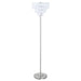 Anya - Metal Base Floor Lamp - Chrome And Crystal Unique Piece Furniture