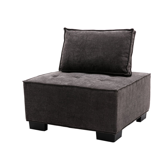Coomore Ottoman / Lazy Chair - Gray