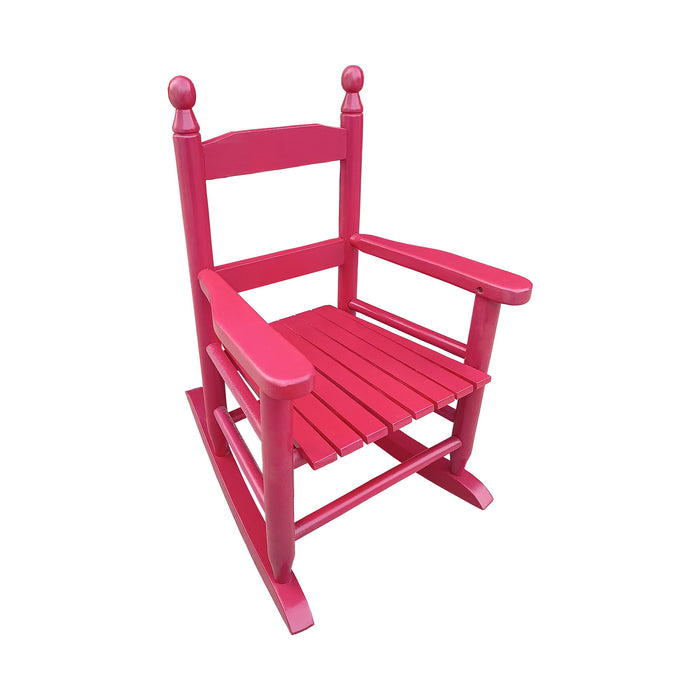 Children'S Rocking Red Chair - Indoor Or Outdoor - Suitable For Kids - Durable