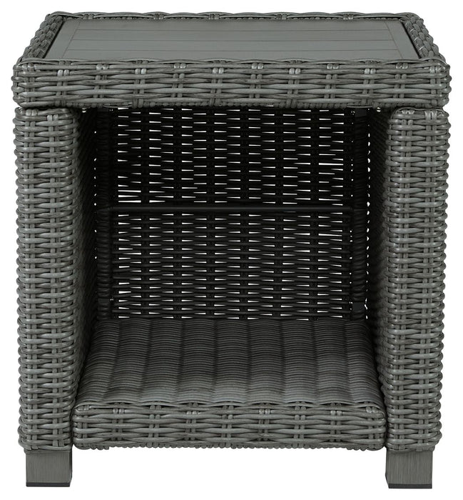 Elite Park - Gray - Square End Table Unique Piece Furniture