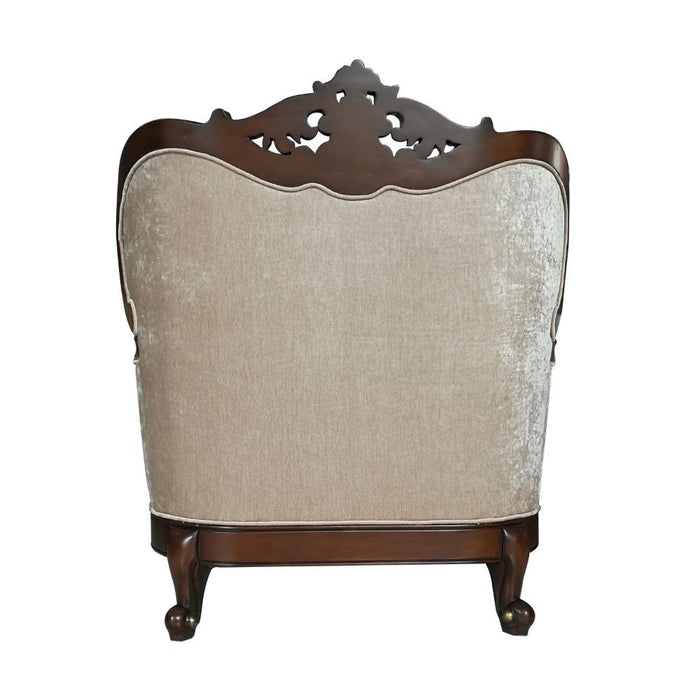 Devayne - Chair - Fabric & Dark Walnut