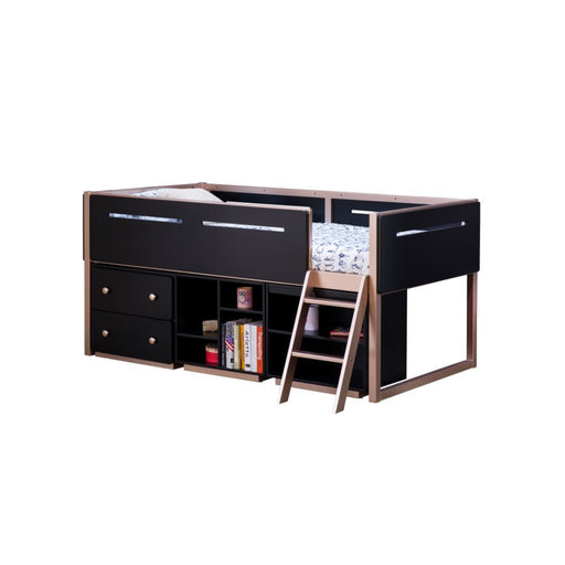 Prescott - Cabinet - Black & Rose-Gold Unique Piece Furniture