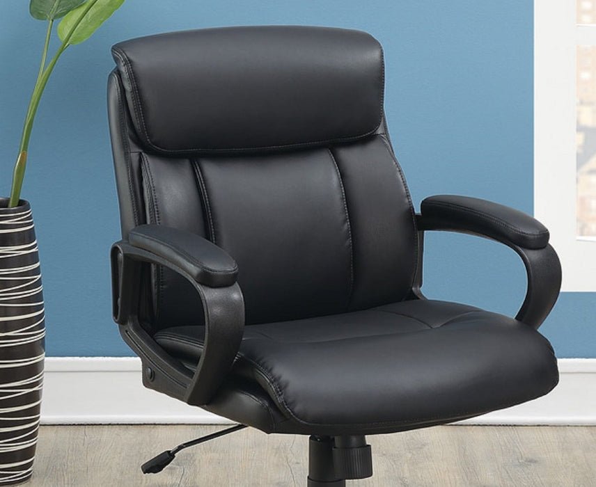 Classic Look Extra Padded Cushioned Relax 1 Piece Office Chair Home Work Relax Black Color