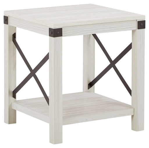 Bayflynn - Whitewash - Square End Table Unique Piece Furniture