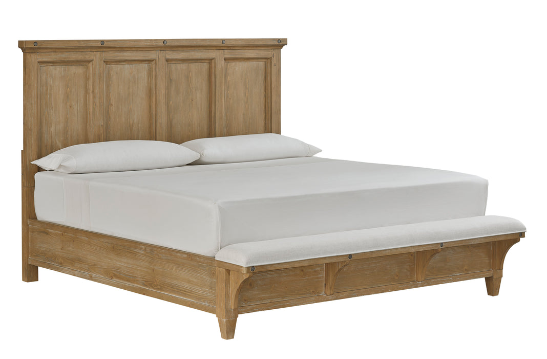 Lynnfield - Complete Panel Bed With Upholstered Footboard
